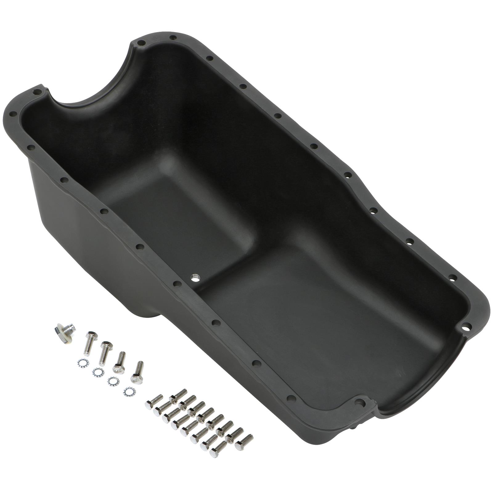 Trans-Dapt Performance Products Oil Pans 7427 Pan, Pan Black Finned Aluminum SB Ford 260-302 1962-82 thumbnail 3