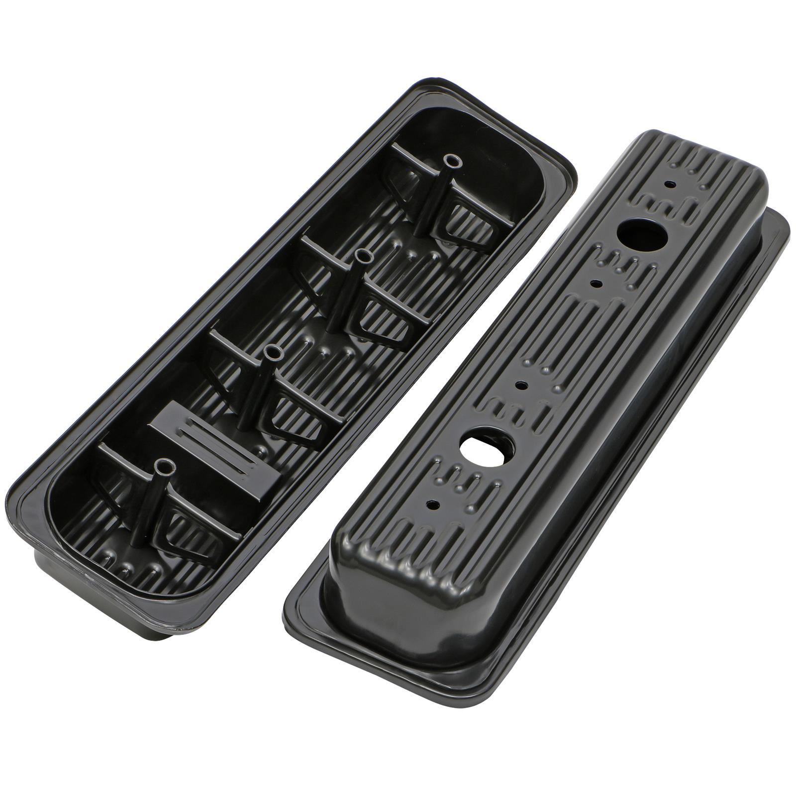 Trans-Dapt Performance Products Valve Covers 7443 Cover, 87-Up Chev 50-57L Black Lo Baffled V/C thumbnail 2