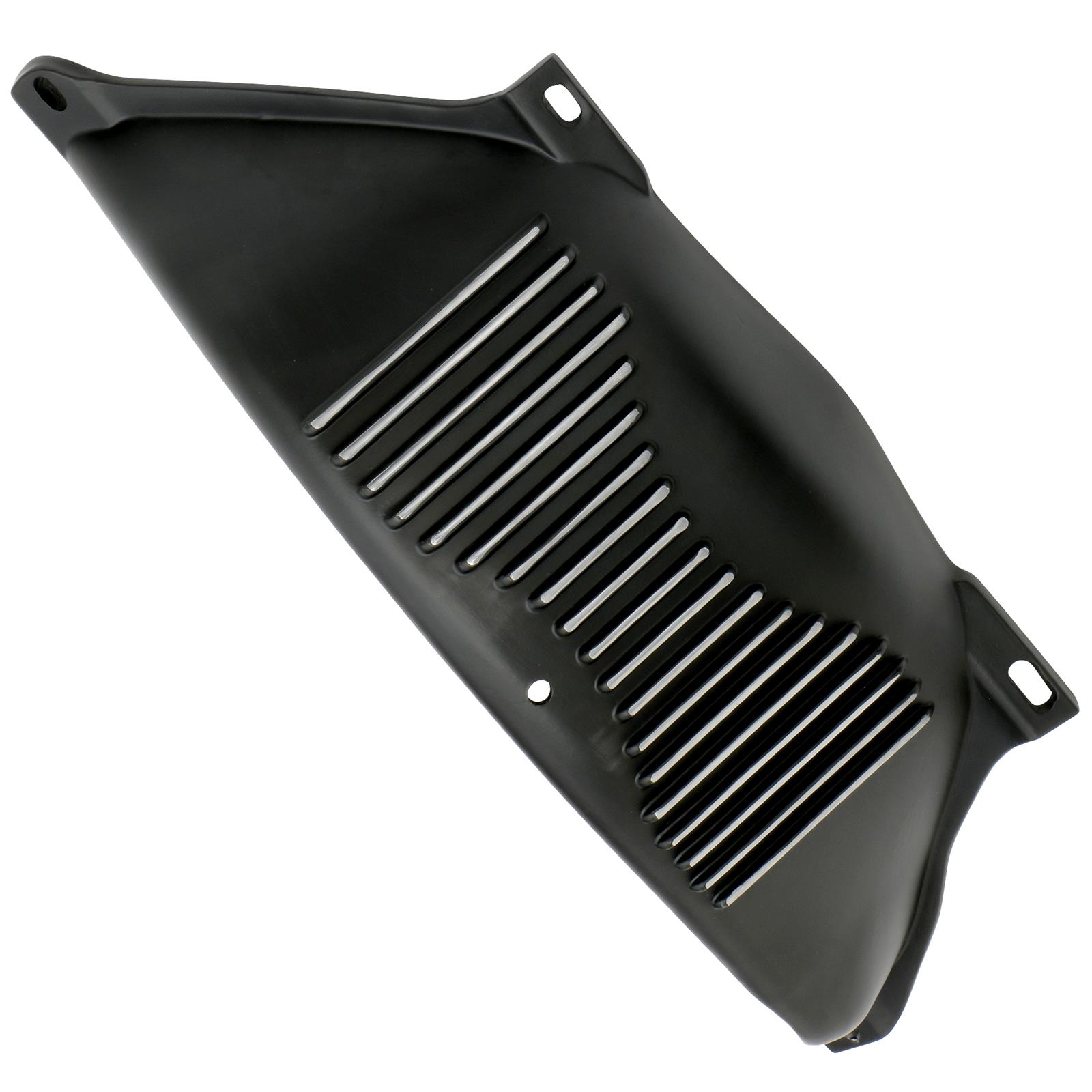 Trans-Dapt Performance Products Flywheel And Flexplate Dust Covers 7445 Cover, Finned, Aluminum, Asphalt Black Electro-Deposit Finish, for GM TH350/TH400 Transmissions, Each