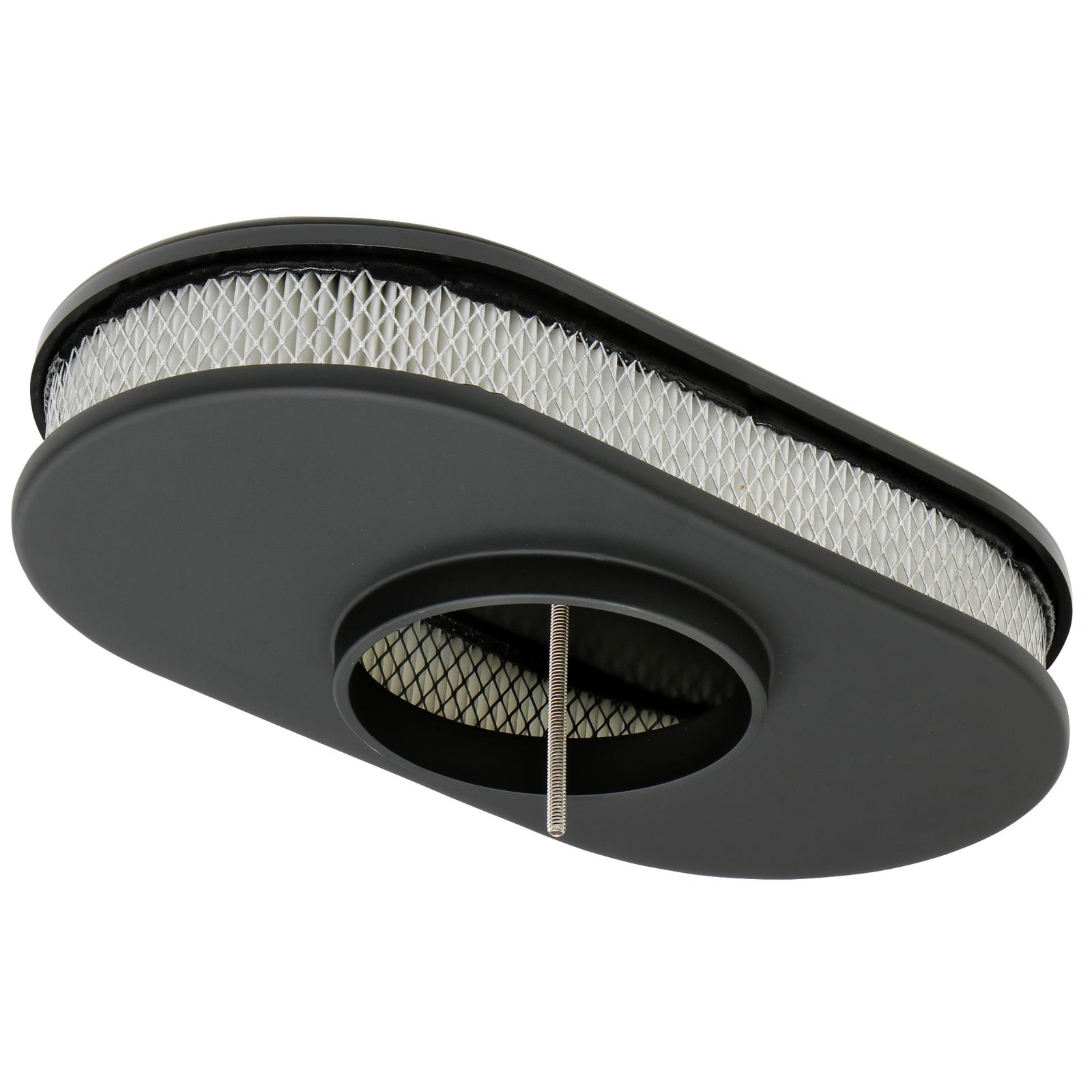 Trans-Dapt Performance Products Air Cleaners 7463 Cleaner, Smooth Top Black Aluminum Oval A/C-15" Long