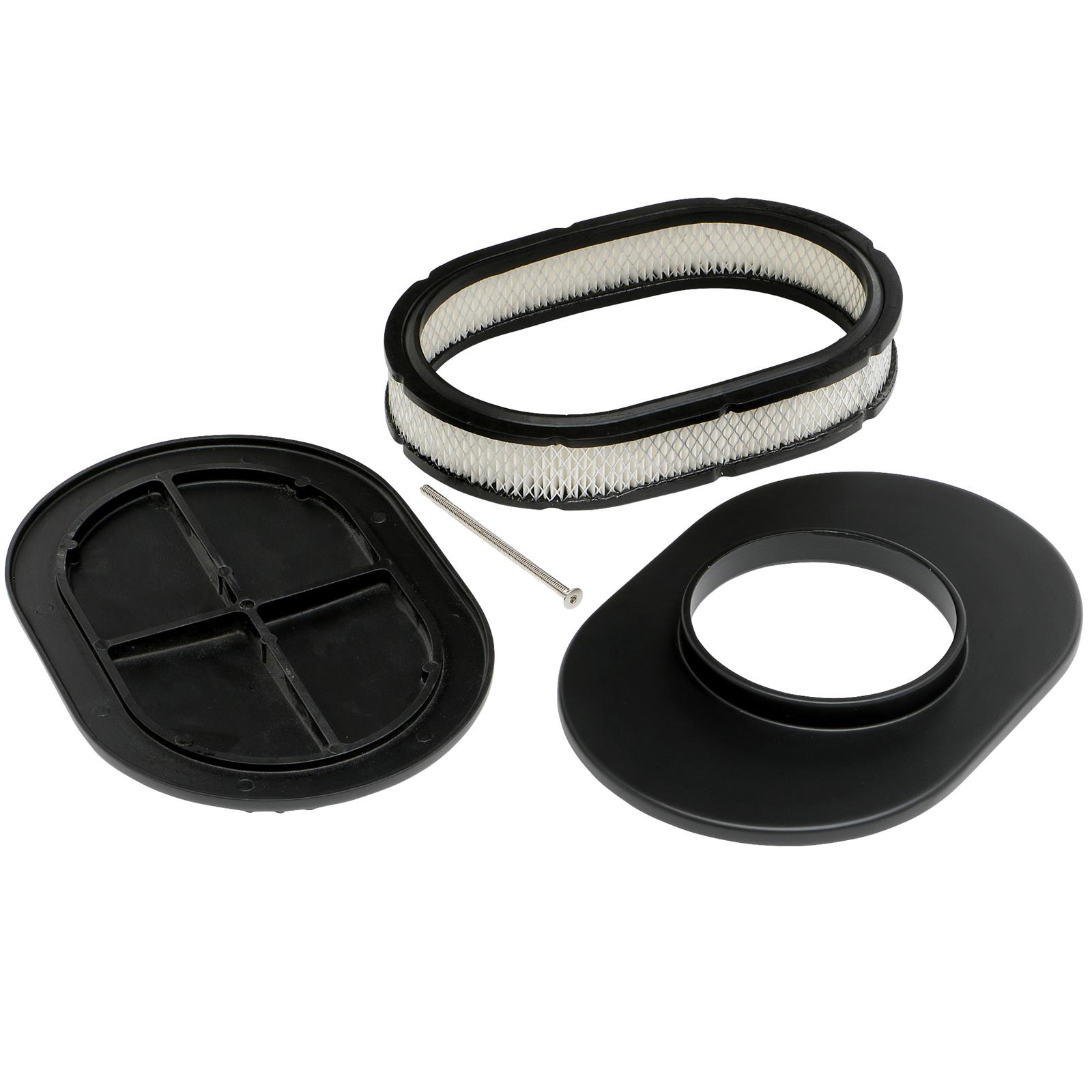 Trans-Dapt Performance Products Air Cleaners 7466 Cleaner, Oval Finned Cleaner Black Aluminum thumbnail 4
