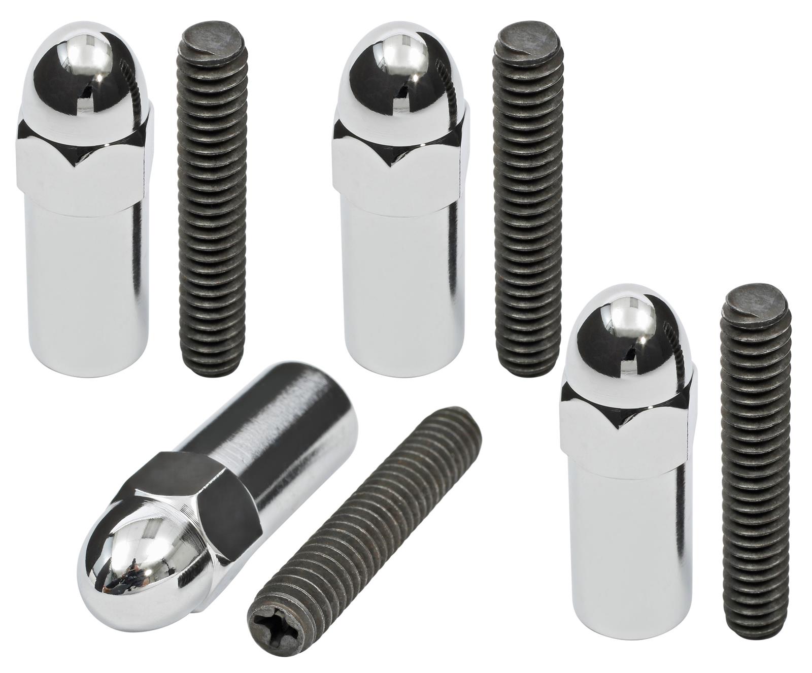Trans-Dapt Performance Products Valve Covers 7472 Cover, 1/4-20 X 1-1-3/8 Tall V/C Fasteners Acorn Chrome thumbnail 2