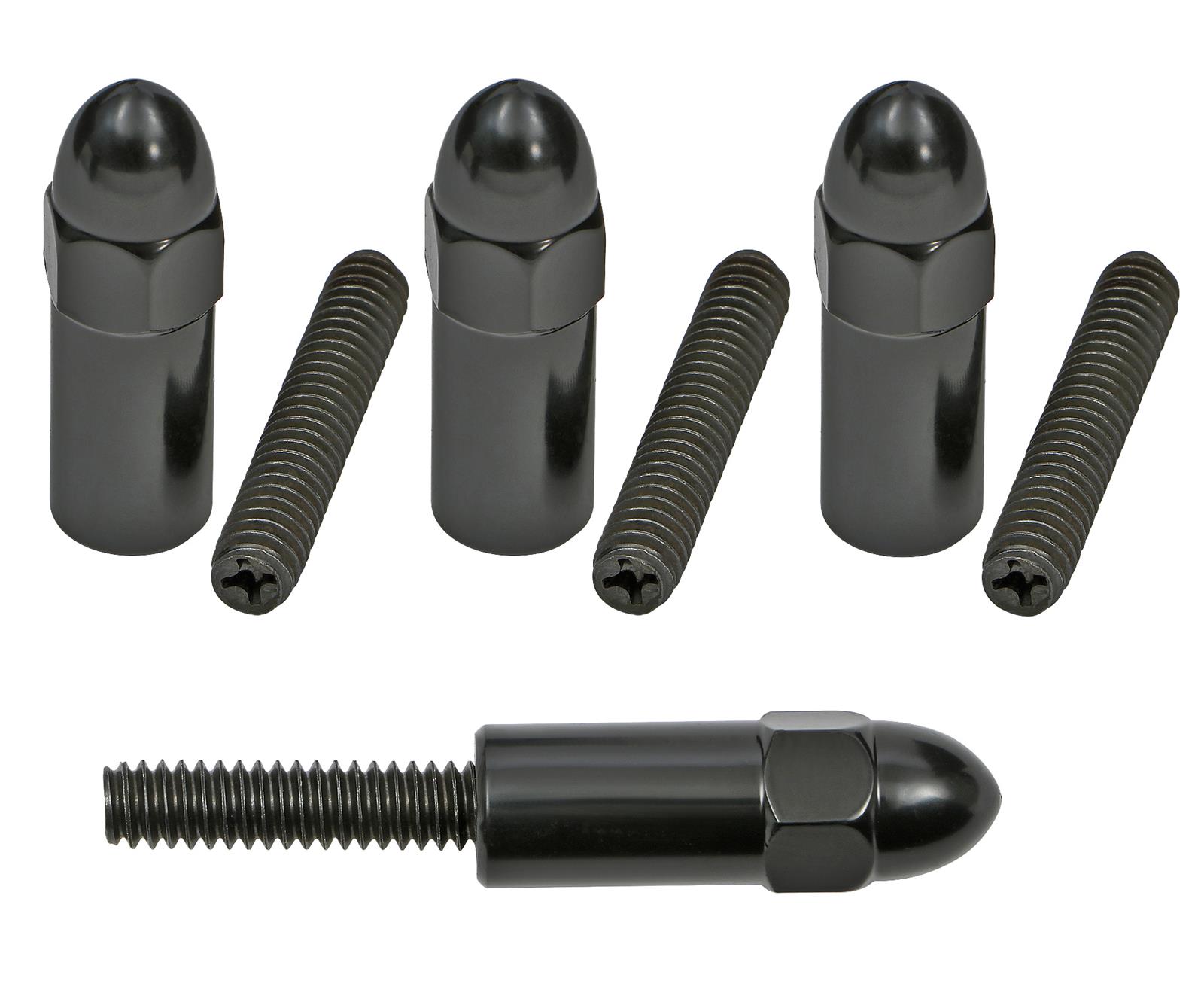 Trans-Dapt Performance Products Valve Covers 7473 Cover, 1/4-20 X 1-1-3/8 Tall V/C Fasteners Acorn Black thumbnail 2