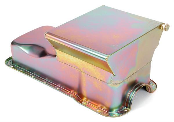 Trans-Dapt Performance Products Oil Pans 7474 SB FORD OIL PAN 1965-1987 351W 7QT FRONT SUMP ZINC thumbnail 2