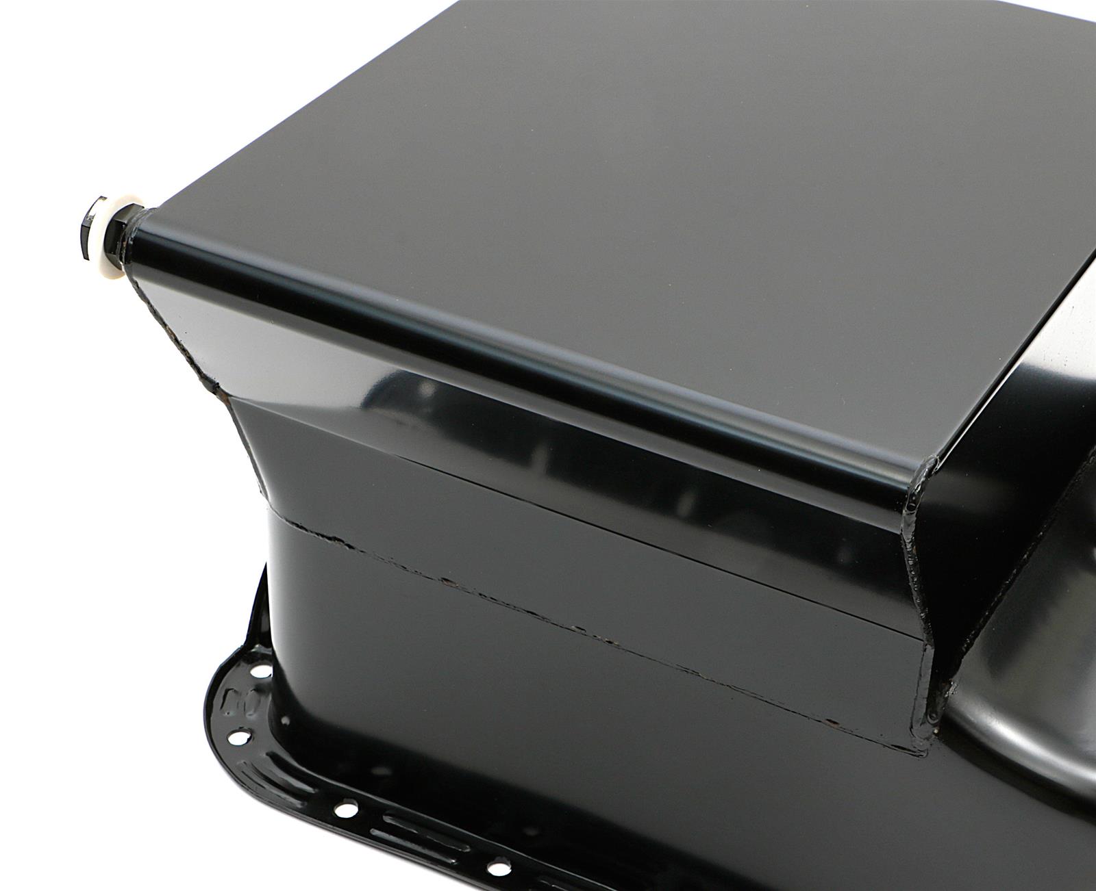 Trans-Dapt Performance Products Oil Pans 7475 Pan, Steel, Black, 8 qt., Ford, Small Block, 351W, Front Sump, Each