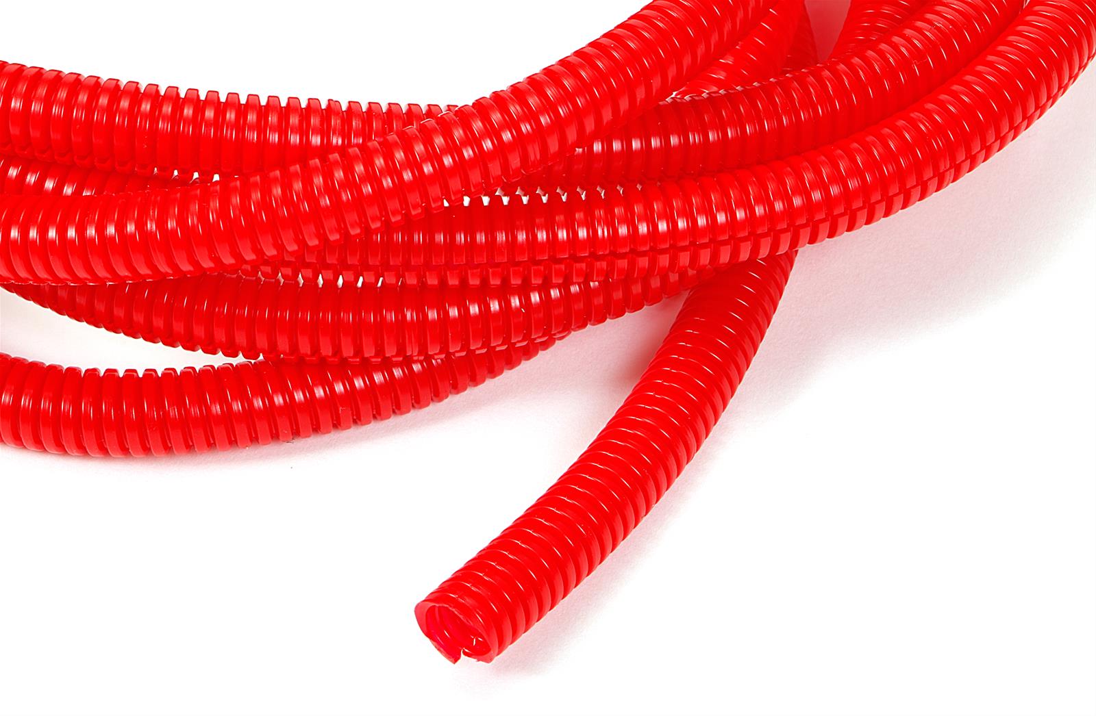 Trans-Dapt Performance Convoluted Tubing 7585 Tubing, Polyethylene, Red, 3/8 in. Diameter, 10 ft. Long, Each thumbnail 3