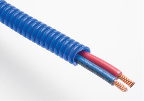 Trans-Dapt Performance Convoluted Tubing 7592 Tubing, Polyethylene, Blue, 1/4 in. Diameter, 10 ft. Length, Each
