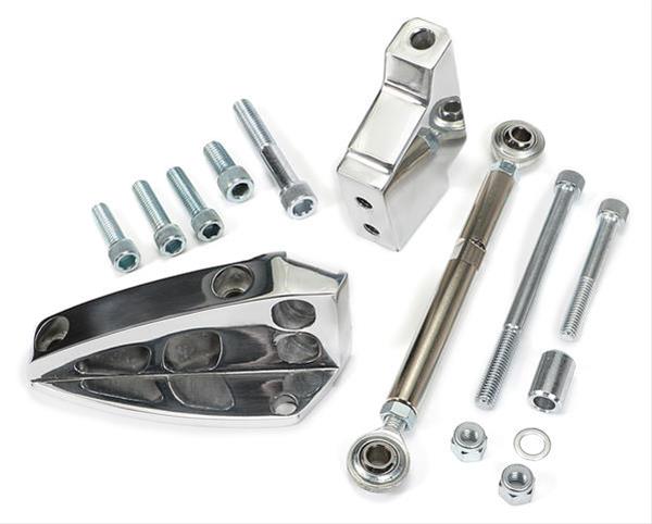Trans-Dapt Performance Billet Aluminum Air Conditioning Brackets 7816 Bracket, Fits Axial Style A/C Compressor, Aluminum, Polished, Inward Mount, Chevy, GMC, Small Block thumbnail 2