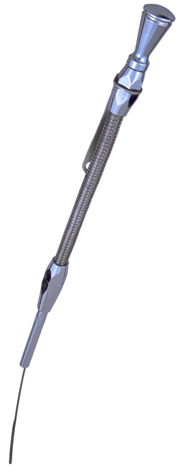 Trans-Dapt Performance Engine Oil Dipstick and Tube Kits 8141 Tube, Engine, Aluminum, Polished, Chevy, Small Block, Each thumbnail 2