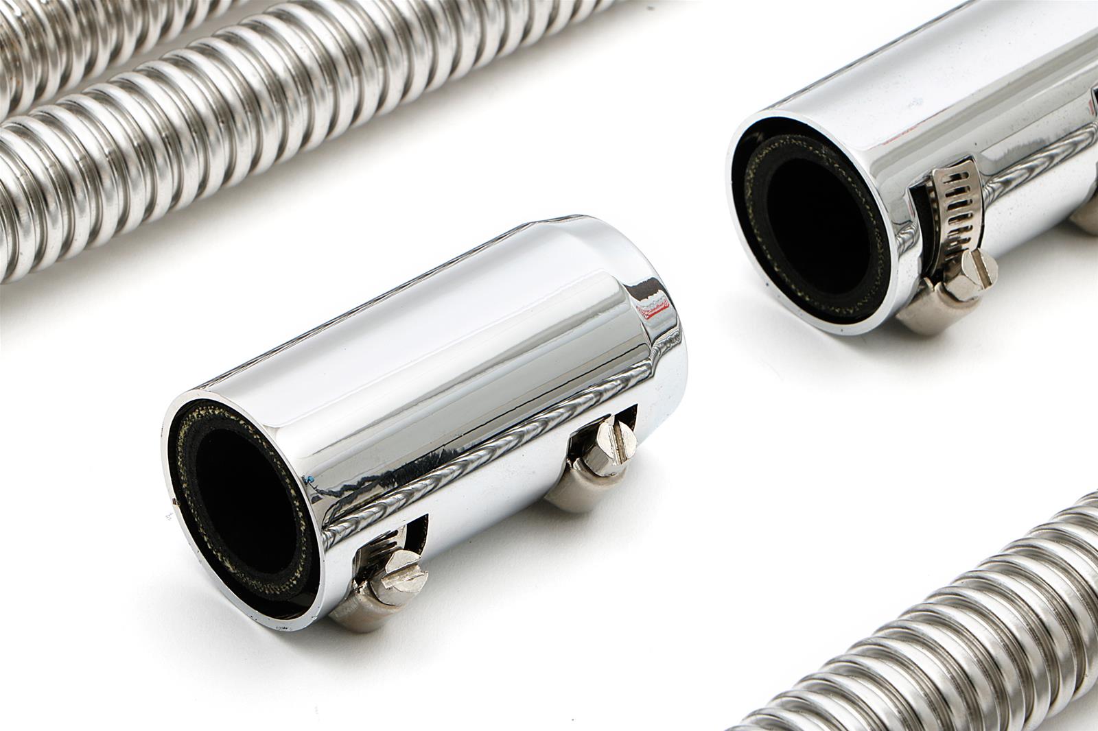 Trans-Dapt Performance Heater Hose Kits 8209 Hoses, Stainless Steel, Natural, 0.750 in. Diameter, 44.00 in. Length, Adapters, Clamps, Kit thumbnail 2
