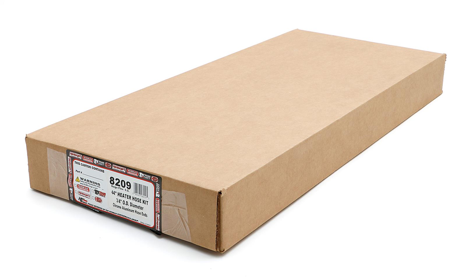 Trans-Dapt Performance Heater Hose Kits 8209 Hoses, Stainless Steel, Natural, 0.750 in. Diameter, 44.00 in. Length, Adapters, Clamps, Kit thumbnail 3
