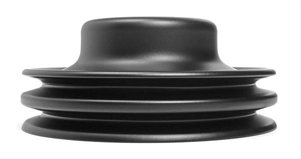Trans-Dapt Performance Powdercoated Pulleys 8307 Water Pump Pulley, V-belt Style, 2-groove, Steel, Black Powdercoated, 5.875 in. O.D., Ford, 289, Each thumbnail 3