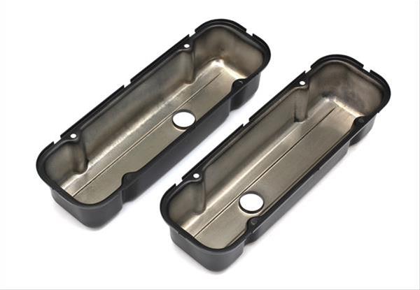 Trans-Dapt Performance Products Valve Covers 8609 BUICK 231 V6 ASPHALT BLACK POWDER COATED VALVE COVERS