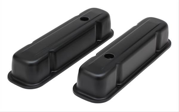 Trans-Dapt Performance Products Valve Covers 8613 PONTIAC TALL ASPHALT BLACK POWDER COATED VALVE COVERS thumbnail 2