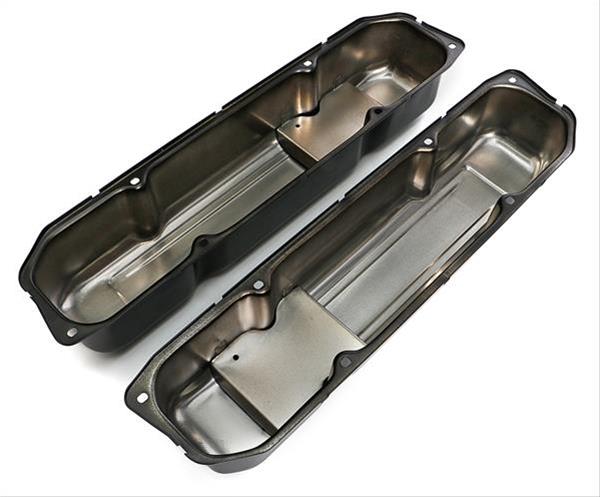 Trans-Dapt Performance Products Valve Covers 8618 BB MOPAR ASPHALT BLACK POWDER COATED VALVE COVERS thumbnail 2