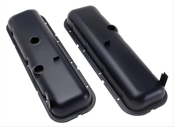 Trans-Dapt Performance PerfectMatch Valve Covers 8626 Covers, PerfectMatch, Perimeter Bolt Mounting, Steel, Black Powdercoated, Chevy, GMC, Big Block, Pair