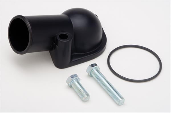 Trans-Dapt Performance Products Water Necks and Thermostat Housings 8634 Late Model Chevy Neck- Asphalt Black