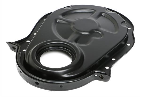 Trans-Dapt Performance Timing Covers 8637 Chain Cover, One-piece, Steel, Black Powdercoated, Chevy, Big Block, Each thumbnail 2