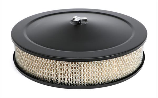 Trans-Dapt Performance Asphalt Black Air Cleaners 8640 Cleaner, Black, Round, Dropped Base, 14 in. Diameter, White Paper Filter, 3 in Filter Height, Each thumbnail 3