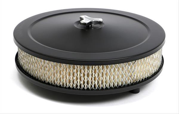 Trans-Dapt Performance Asphalt Black Air Cleaners 8641 Cleaner, Black, Round, Raised Base, 10 in. Diameter, White Paper Filter, 2.125 in. Filter Height, Each thumbnail 3