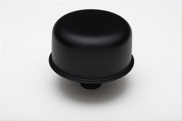 Trans-Dapt Performance PerfectMatch Valve Cover Breathers 8645 Breather, Round, Push-in, Aluminum, Black, Shielded, 2.75 in. Diameter, 0.75 in. Hole Size