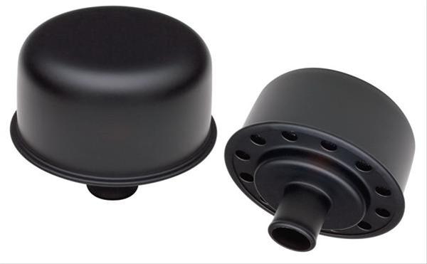 Trans-Dapt Performance PerfectMatch Valve Cover Breathers 8645 Breather, Round, Push-in, Aluminum, Black, Shielded, 2.75 in. Diameter, 0.75 in. Hole Size thumbnail 2