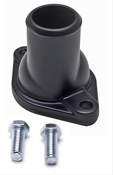 Trans-Dapt Performance Products Water Necks and Thermostat Housings 8648 CHEVY STRAIGHT UP WATER NECK- ASPHALT BLACK POWDER-COAT