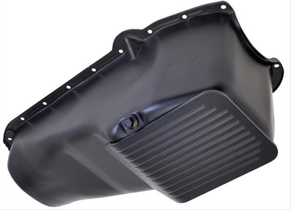 Trans-Dapt Performance Slam-Guard Oil Pans 8650 80-85 SB CHEVY SLAMGUARD OIL PAN- ASPHALT BLACK POWDERCOAT