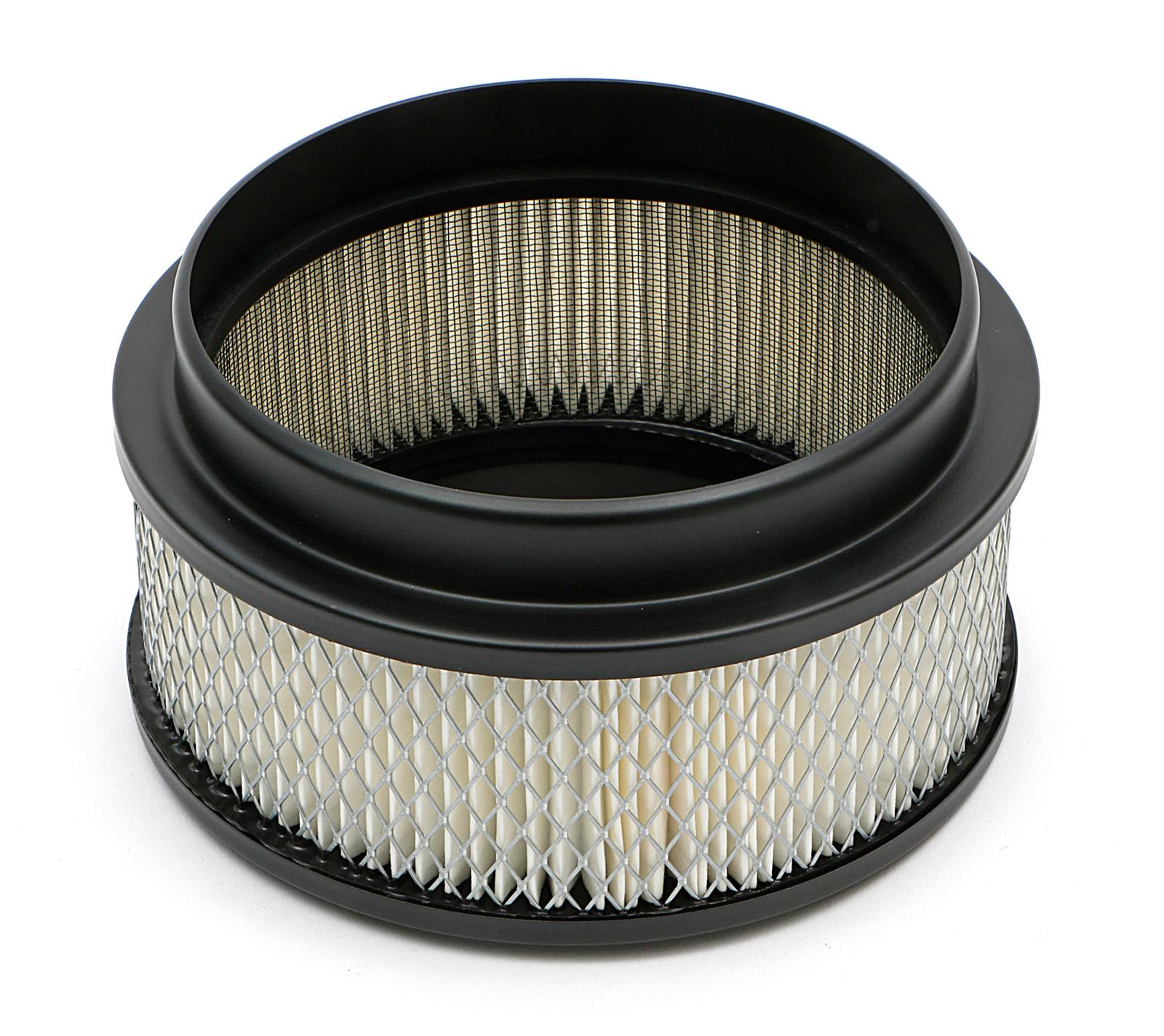 Trans-Dapt Performance Products Air Cleaners 8658 ASPHALT BLACK POWDER COATED 6 3/8" X 3" MUSCLE CAR AIR CLEANER