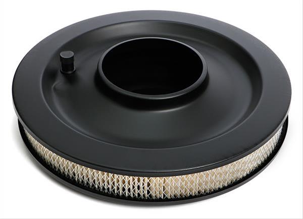Trans-Dapt Performance Products Air Cleaners 8661 ASPHALT BLACK POWDER COATED 14" X 3 1/4" AIR CLEANER