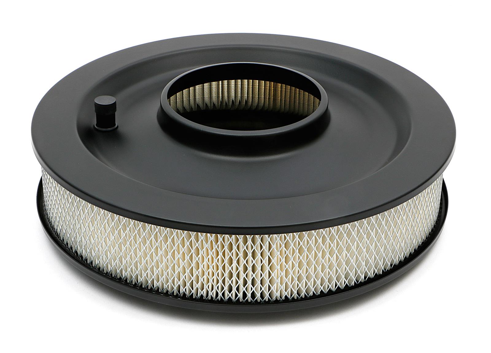 Trans-Dapt Performance Products Air Cleaners 8662 ASPHALT BLACK POWDER COATED AIR CLEANER 14 X 3 OFFSET BASE thumbnail 2