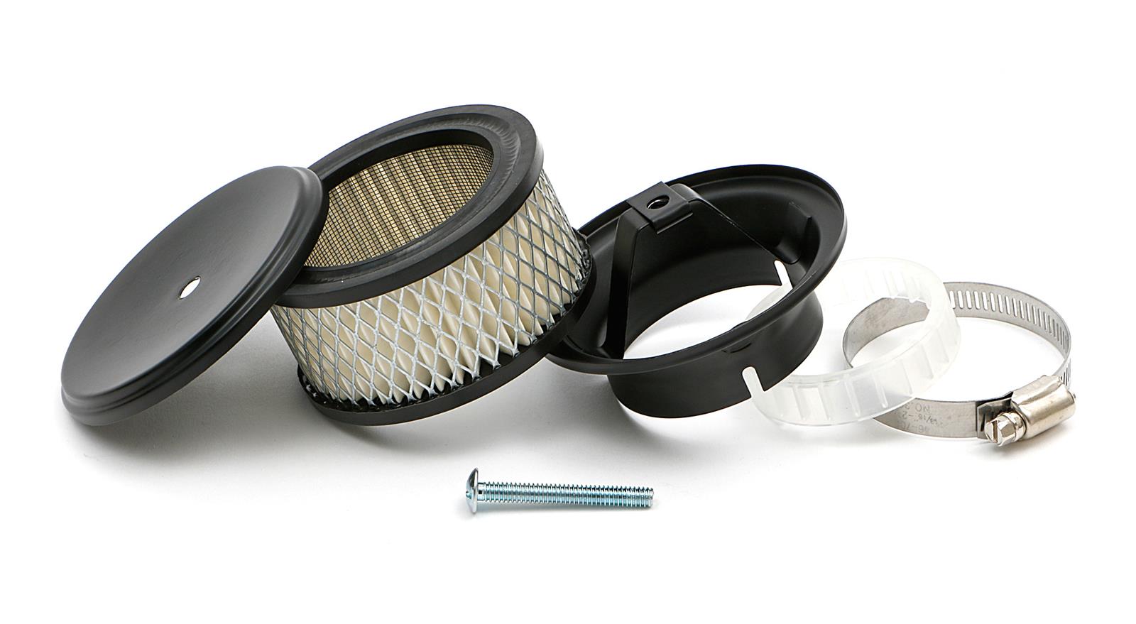 Trans-Dapt Performance Products Air Cleaners 8666 ASPHALT BLACK POWDER COATED 4" X 2-5/8" DEEP DISH AIR CLEANER thumbnail 3