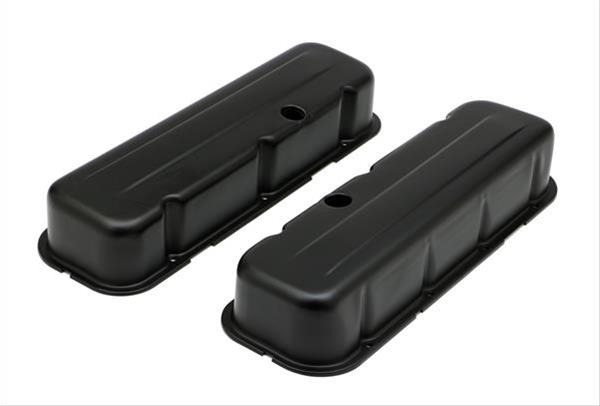 Trans-Dapt Performance Products Valve Covers 8692 CHEVY 396-502 TALL ASPHALT BLACK POWDER COATED BAFFLED VALVE COVERS thumbnail 2