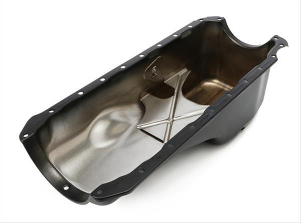 Trans-Dapt Performance Products Oil Pans 8709 MOPAR 318-340 ASPHALT BLACK POWDER COATED OIL PAN thumbnail 2