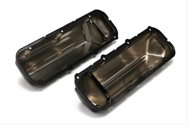 Trans-Dapt Performance Products Valve Covers 8732 FORD 429-460 ASPHALT BLACK POWDER COATED VALVE COVERS