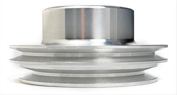 Trans-Dapt Performance Powdercoated Pulleys 8735 Water Pump Pulley, Billet Aluminum, 2-Groove, 6.250 in. Diameter, Machined, Chevy, Big Block, Long Pump, Each thumbnail 4