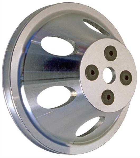 Trans-Dapt Performance Aluminum Water Pump Pulleys 8874 Pulley, V-Belt, 1-Groove, Aluminum, Machined, Chevy, Big Block, Short Pump, Each thumbnail 2