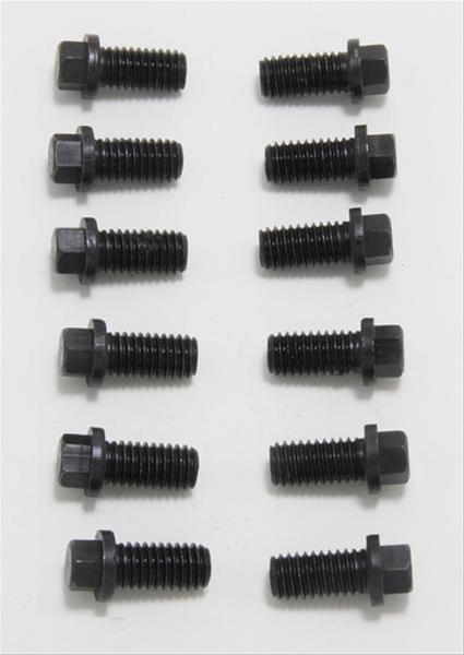 Trans-Dapt Performance Header Bolts 8885 Bolt, Steel, Black Oxide, Reduced Hex Head, 3/8 in.-16, 0.750 in. Length, Set of 12 thumbnail 2