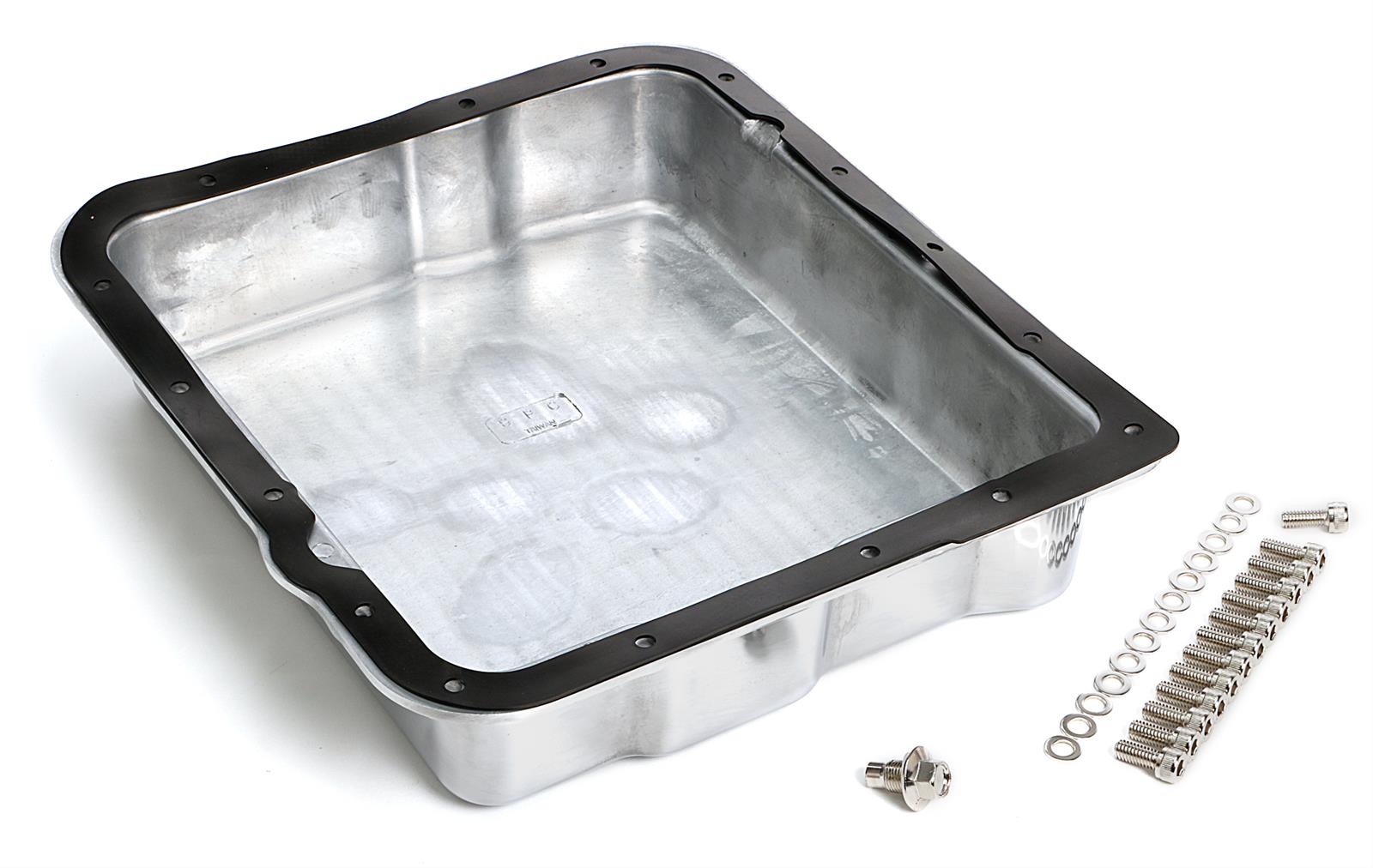 Trans-Dapt Performance Aluminum Transmission Pans 8898 Pan, Aluminum, Finned, Polished, Stock Capacity, GM, 700R4/4L60E/4L65E, Gasket, Chrome Bolts, Kit thumbnail 3