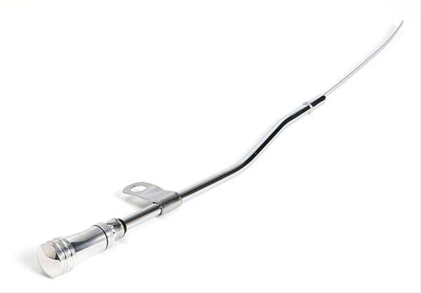 Trans-Dapt Performance Billet Handle Engine Oil Dipsticks 8902 Dipstick with Tube, Engine, Chrome Steel Tube/Polished Handle, Ford, 260-289-302, Front Sump, Each