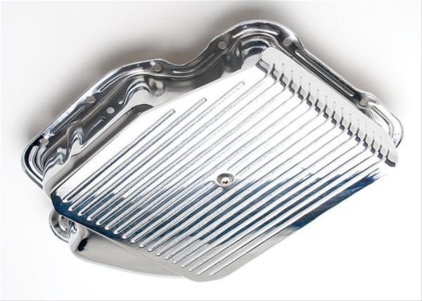 Trans-Dapt Performance Slam-Guard Transmission Pans 8922 Pan, Stock, Steel, Chrome, Slamguard, GM, TH400, Each