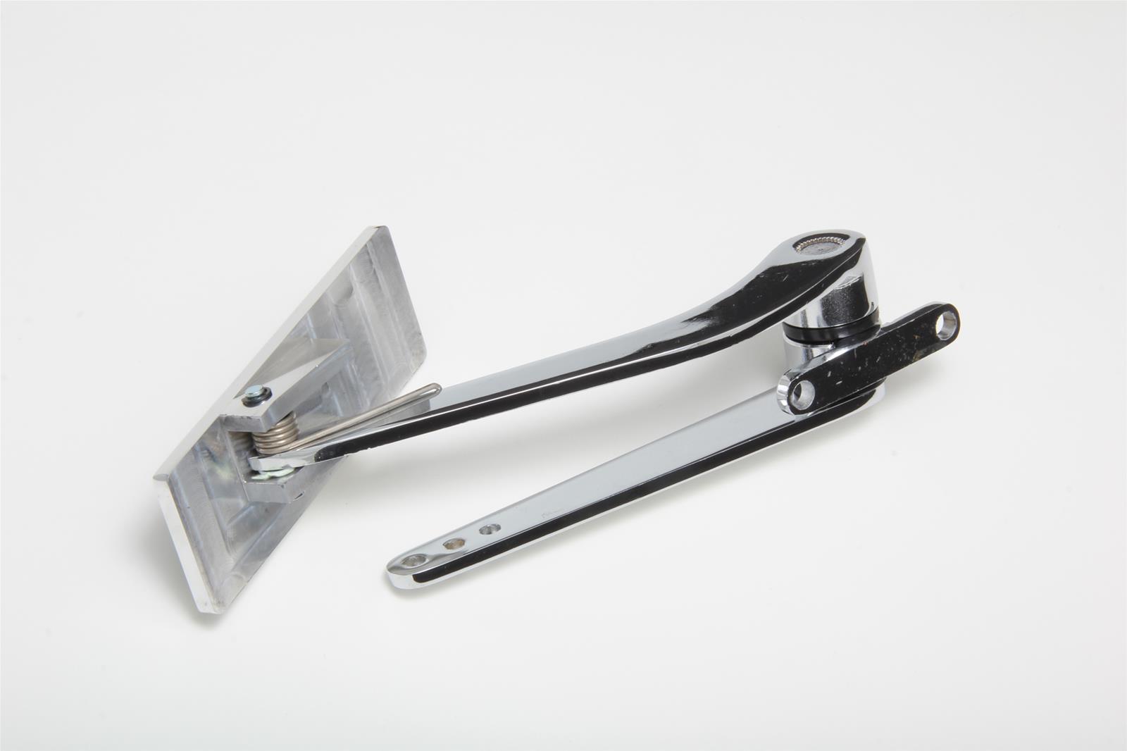 Trans-Dapt Performance Products Pedal Assemblies 8958 Gas Pedal, Steel Arm / Polished Aluminum Gas With Two Rubber Inserts Chrome thumbnail 2