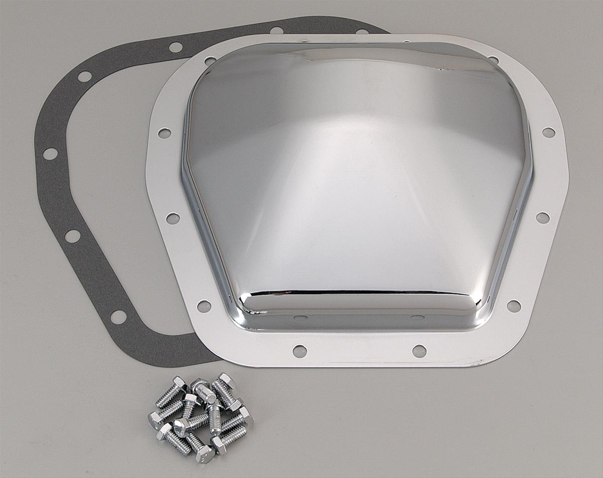 Trans-Dapt Performance Chrome 12 Bolt Ford 9.75 Inch Differential Cover 9038 Cover, Steel, Chrome, Ford, in., Truck, Kit