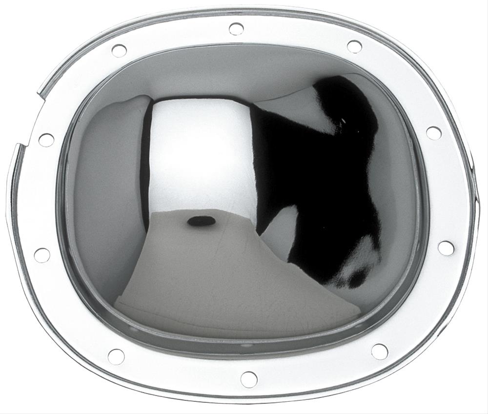 Trans-Dapt Performance Chrome 10 Bolt GM 7.5/7.625 Inch Differential Cover 9072 Cover, Steel, Chrome, GM, 7.5 in., 7.625 in., 10-Bolt, Each
