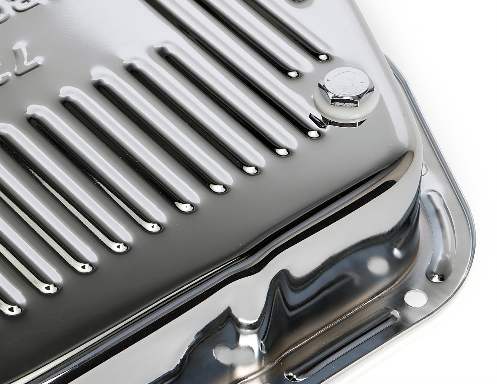 Trans-Dapt Performance Products Automatic Transmission Pans 9108 CHRYSLER 727 CHROME STEEL FINNED DEEP TRANS. PAN