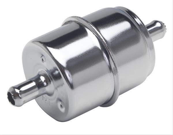 Trans-Dapt Performance Chrome Fuel Filter with 0.313 in. Inlet Size 9212 5/16" and Outlet