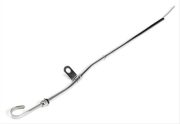 Trans-Dapt Performance Engine Oil Dipstick and Tube Kits 9223 with Tube, Engine, Steel, Chrome, Ford, Cleveland, Each