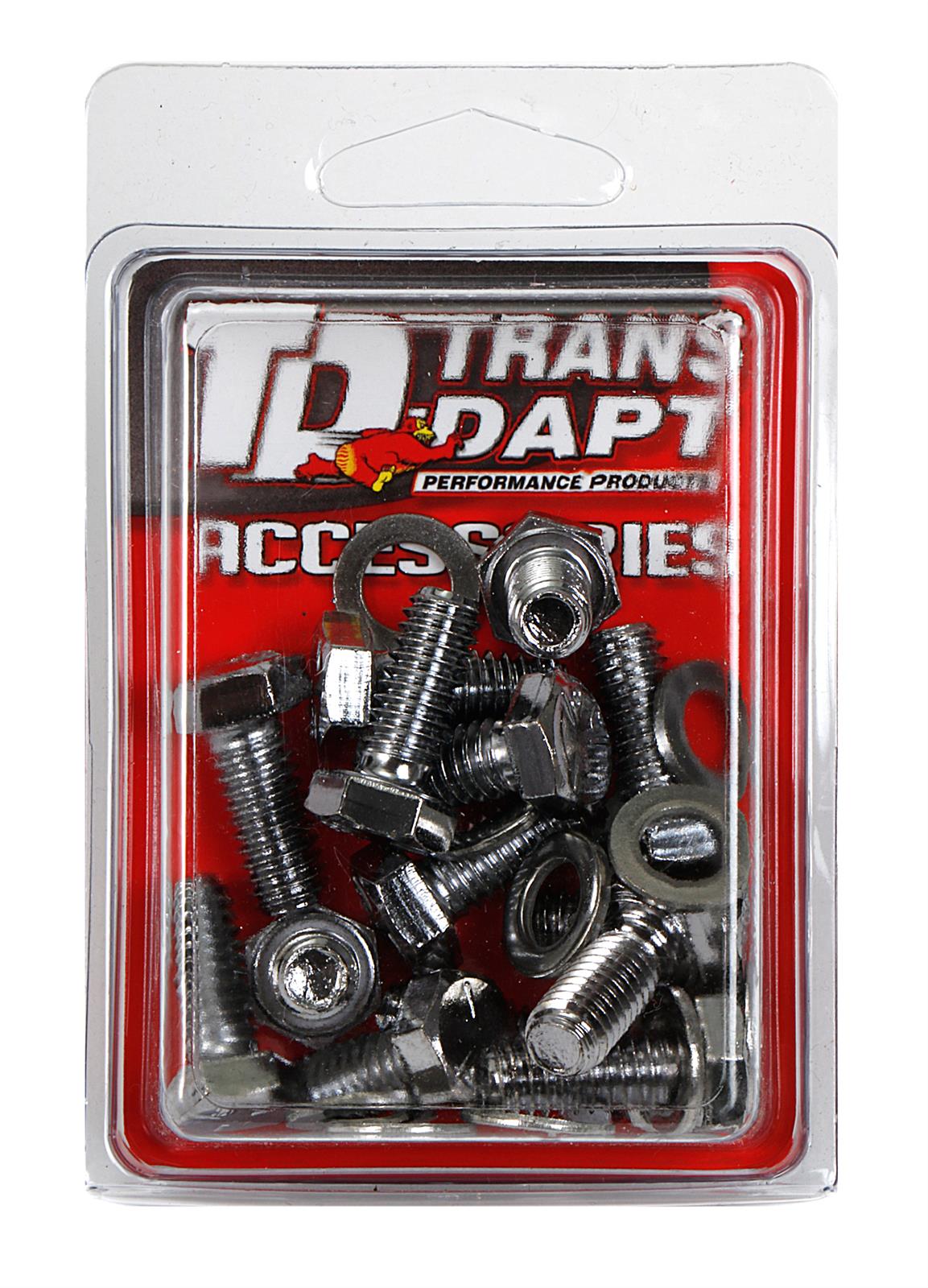 Trans-Dapt Performance Products Differential Cover Fasteners 9232 Bolt Set, Diff Bolt Set For GM 14 Bolt Chrome thumbnail 2