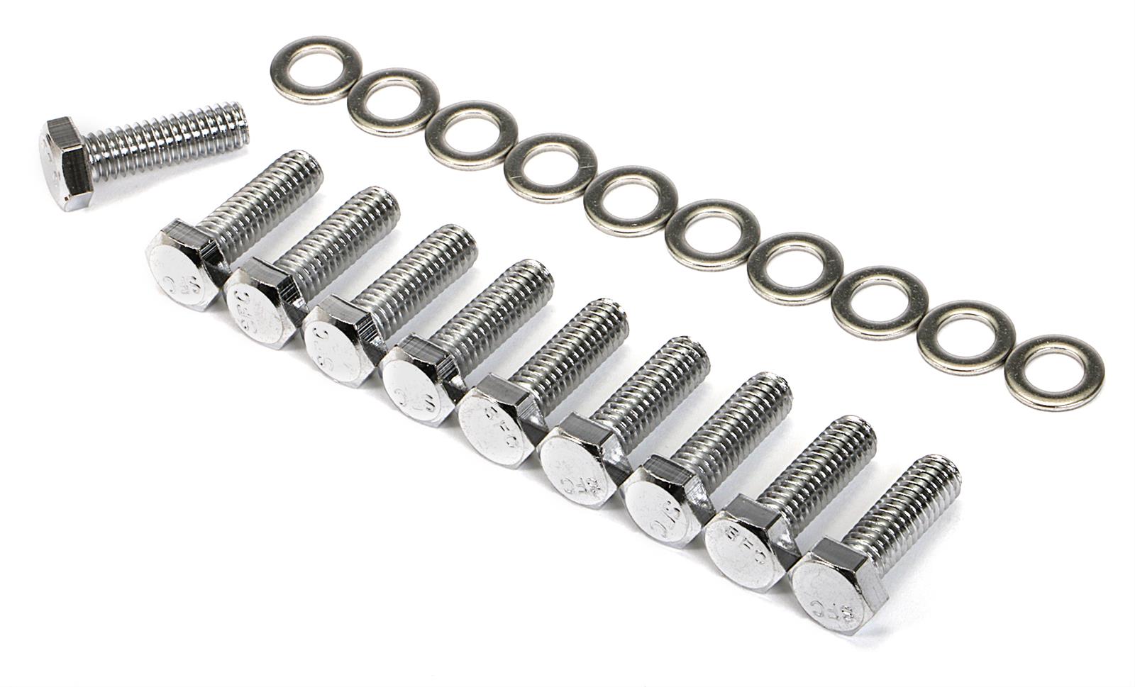 Trans-Dapt Performance Products Differential Cover Fasteners 9249 DIFF COVER BOLT SET FOR GM 10 BOLT & DANA 44 ALUM. COVER