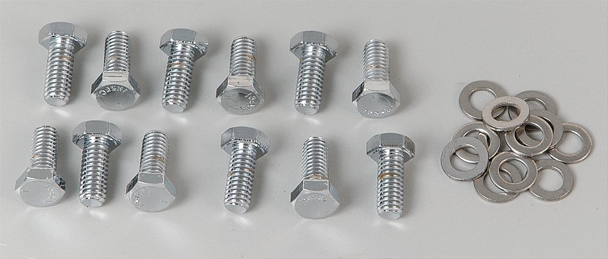 Trans-Dapt Performance Differential Cover Bolts 9278 Bolts, Steel, Chrome, Hex, Dana 44, GM, 8.2 in., 8.5 in., 8.875 in. Pass. Car, Set of 12